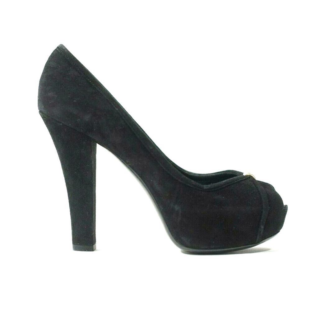 Louis Vuitton 36.5 Black Kimono Suede Pumps - Picture 3 of 6